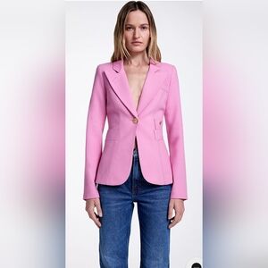Smythe Classic Dutchess Blazer Rethink Pink